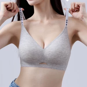 Sexy Seamless Women's Underwear, Wire-free, Hollow, Comfortable, Breathable, Push-up Sports Bra For Women, Thin Section